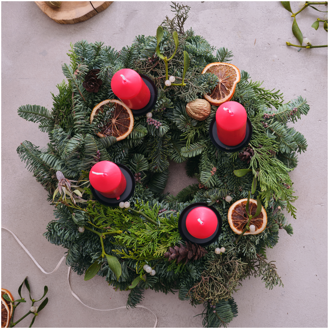 Adventskranz basteln
